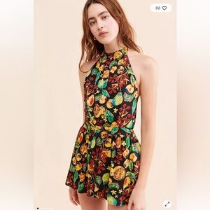 Free People Coral Tides Romper